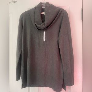 Loft Women’s Medium Green Cowl Turtleneck Sweater